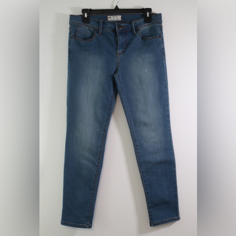 Free People Skinny Blue Jeans Timeless Design